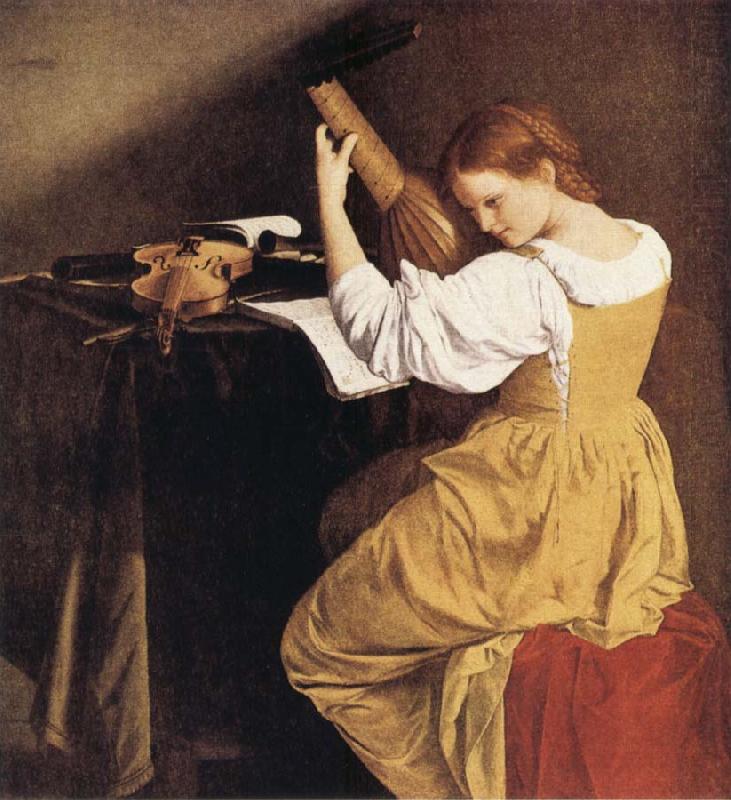 Orazio Gentileschi The Lute Player china oil painting image